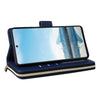 For Samsung Galaxy A23 5G Nine-card Slots Zipper Wallet Bag Leather Phone Case(Blue)