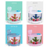 460ML Fish Tank Style Ultrasonic Aromatherapy Air Purifier Humidifier USB Atomizer with LED Night Light(Green)