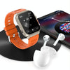 A70 1.96 Inch Health Monitoring Multifunctional IP68 Waterproof Bluetooth Call Smart Watch(Black Steel)