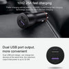 Original Huawei CP36 Dual USB Super Fast Charging Car Charger (Max 22.5W SE) (Dark Gray)