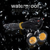 10pcs 23mm 1.5W DC12V Motorcycle Eagle Eye Light Double Lens Strobe Light(Yellow Light)