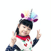 F006 Cartoon Headband Children Birthday Festival Party Hair Accessories(Rose Red 2)