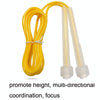 3 PCS Fitness Sports Children Transparent Handle Skipping Rope(Transparent Yellow)