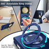 For Samsung Galaxy Z Flip5 360 Rotation Ring Holder MagSafe Shockproof PC Phone Case(Royal Blue)