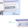 Automatic Toothpaste Dispenser Dental UV Ultraviolet Toothbrush Sterilizer Storage Holder (UK Plug)