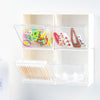 Wall-Mounted Flip Storage Box Paste Small Object Storage Box(White)