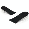 JF101 Invisible Transparent Silicone Heightening Pad Heel Heightening Insole Shock Absorption Half Pad, Specification:One Layer(Black)