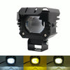 Motorcycle Strong Light With Lens Spotlight Electrical Bike Conversion Spotlight Paving Light(White And Yellow Dual Light)