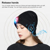 Outdoor Night Running Night Fishing LED Light Illumination Bluetooth 5.0 Knitted Hat (Navy Blue)
