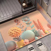 40 x 60cm  3D Oil Painting Diatom Mud Absorbent Floor Mat Non-slip Carpet(Style 03)