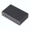 MFT-03Q 10 in 1 65W QC3.0 USB Smart Fast Charger, EU Plug(Black)