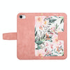For iPhone SE 2024 Floral Pattern Leather Phone Case with Lanyard(Pink)