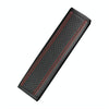 Fiber Leather Embossed Car Seat Belt Shoulder Cover Protector 6.5X23cm(Beige)