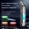High-Precision Portable Alcohol Tester Rechargeable Breathalyzer With LCD Display(Black)
