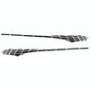 2 PCS/Set D-501 Plaid Pattern Car Modified Decorative Sticker(Black)