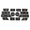 For BMW 5 Series/7 Series/X5/C6/F10/F01/F15 Air Conditioning Button Repair Sticker, Style: C 16pcs No OFF