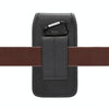 For 6.4-6.9 inch Universal Nylon Cloth Mobile Phone Waist Bag with Card Slot(Black)