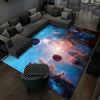 3D Visual Cartoon Cosmic Planet Living Room Carpet, Size: 50x80cm(Cosmic Planet 1)