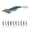 HENGJIA 14cm 20g Night Light Wood Shrimp Fake Bait Squid Hook Luya Bait, Color: 3