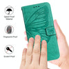 For Asus Zenfone 11 Ultra Embossed Butterfly Leather Phone Case(Green)