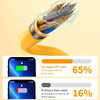 USB-C / Type-C to 8 Pin Liquid Silicone Charging Data Cable, Length: 1.2m(Yellow)