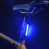 AQY-096 IPX4 Detachable USB Rechargeable Dual Color LED Bike Taillight (Blue & Red)
