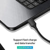 M11 3A USB to 8 Pin Nylon Braided Magnetic Data Cable, Cable Length: 1m (Black)