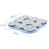 Silicone Licking Mat Slow Feeder for Cats & Dogs (Blue/Grey)