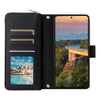 For Samsung Galaxy S23+ 5G Nine-card Slots Zipper Wallet Bag Leather Phone Case(Black)