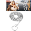 Heavy Duty Metal Dog Chain Collar, 60cm, Silver - Strong & Stylish