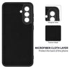 For Samsung Galaxy A36 Pure Color Liquid Silicone Shockproof Full Coverage Phone Case(Black)