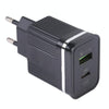 46-A2C2 20W PD + QC3.0 USB Multifunction Fast ChargerEU Plug(Black)