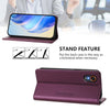 For Samsung Galaxy XCover 7 5G Global RC01 Dual-Folded Magnetic Suction RFID Leather Phone Case(Violet)