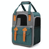 Foldable Pet Carrier Backpack, Green, for Small Cats & Dogs