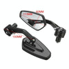 Motorcycle Handle All Aluminum Cherry Rearview Mirror(Silver)