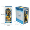 DIY Assembled LED 3D House Model Bookends Kid Toys Glowing Birthday Gift, Color: TC35 Firefare Forest