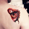 10pcs S-297 Halloween Terror Realistic Wound Blood Mouth Temporary Tattoo Sticker