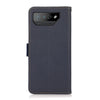 For Asus ROG Phone 7 KHAZNEH Side-Magnetic Litchi Genuine Leather RFID Phone Case(Blue)