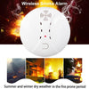 Wireless Smoke Detector Alarm, 433MHz, 9V Battery, Photoelectric Sensor