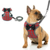 Plaid Bow Vest Harness & Lead Set for Cats & Dogs (L)