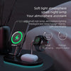 S20 4 in 1 15W Multifunctional Magnetic Wireless Charger with Night Light & Holder for Mobile Phones / AirPods(White)