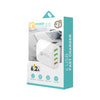 QC-04 QC3.0 + 3 x USB2.0 Multi-ports Charger with 3A USB to 8 Pin Data Cable,US Plug(Black)