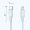 KUULAA KL-X57 30W USB-C/Type-C to 8 Pin Liquid Silicone MFI Data Cable, Length:2m(Black)