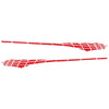 2 PCS/Set D-501 Plaid Pattern Car Modified Decorative Sticker(Red)