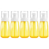 5 PCS Travel Plastic Bottles Leak Proof Portable Travel Accessories Small Bottles Containers, 60ml(Yellow)