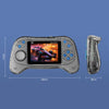 Q8 Handheld Game Console 3.0 Inch Screen Support TV Connection Built In 800 Games Singles Transparent Purple