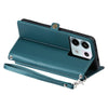 For Redmi Note 13 Pro 5G Global Wallet Multi-card Slot Leather Phone Case with Lanyard(Green)