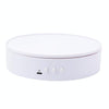 15cm Adjustable Speed Rotating Display Stand Props Turntable(White Velvet)