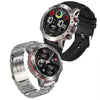 LEMFO ELF3 1.39 inch TFT Round Screen Outdoor Steel Strap Smart Watch Supports Blood Oxygen Monitoring(Silver)