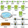 Storytelling Puppet Stickers English Enlightenment Early Education Picture Book Teaching Kids(Blue)